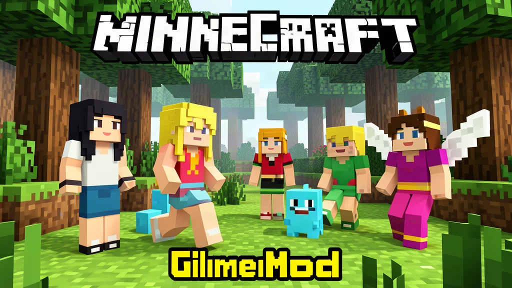 SchnurriTV Mod featured image showing Minecraft characters in a forest biome