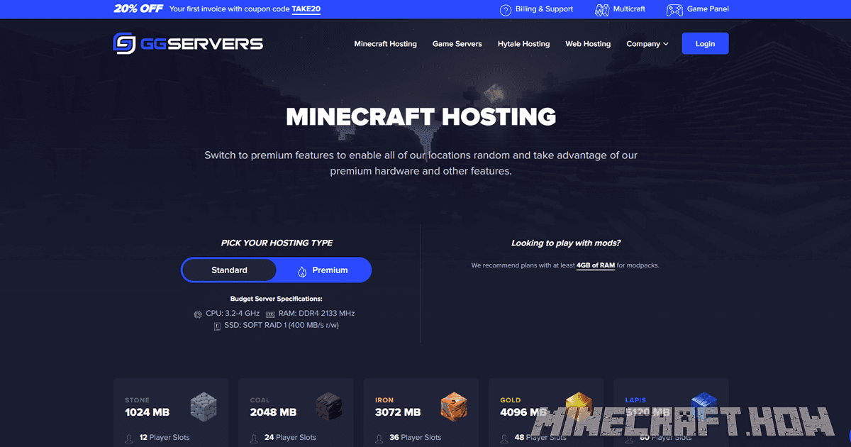 GGServers Minecraft Hosting