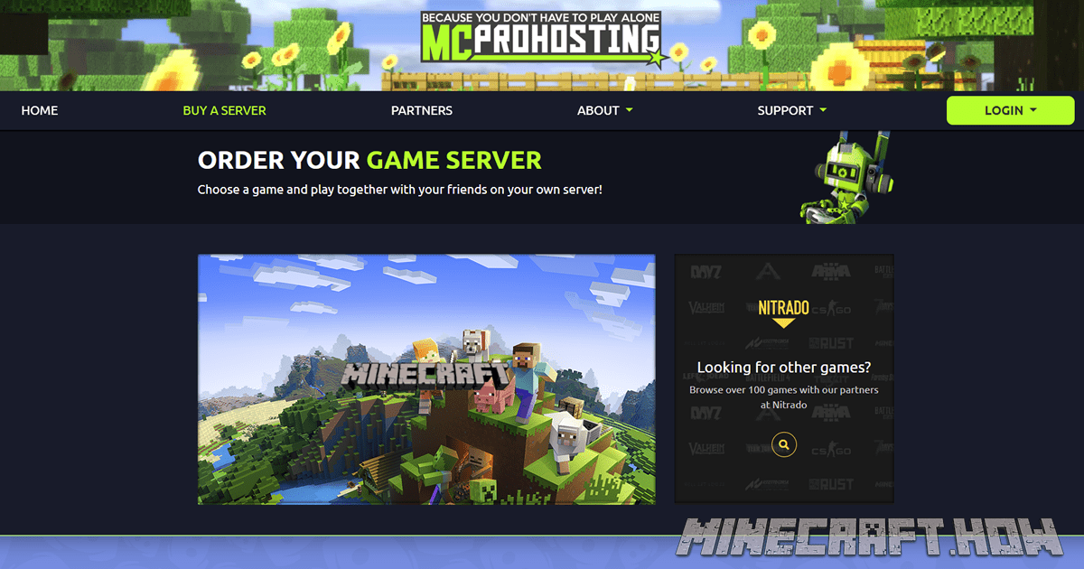 MCProHosting Minecraft Hosting