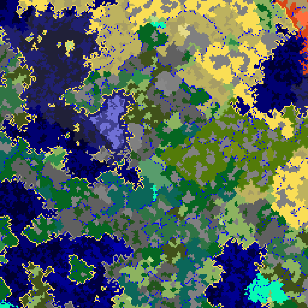 Mountain Range And Deep Dark Biome